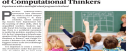 Creating a New Generation of Computational Thinkers